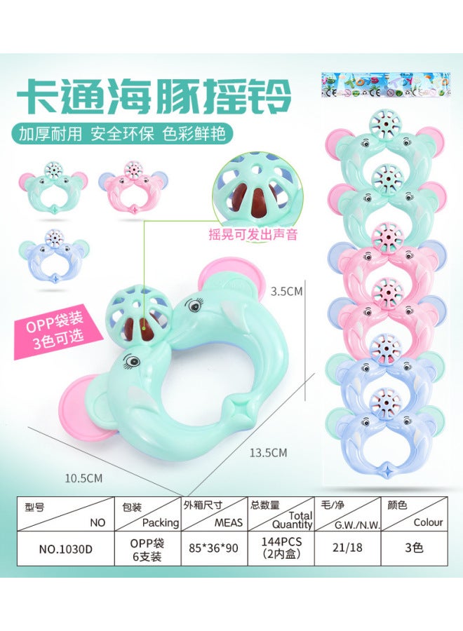 Baby Toys Baby 0-1 Year Old Rattle Newborn Baby Hand Rattle Cartoon Rattle Educational Toys - Image 1